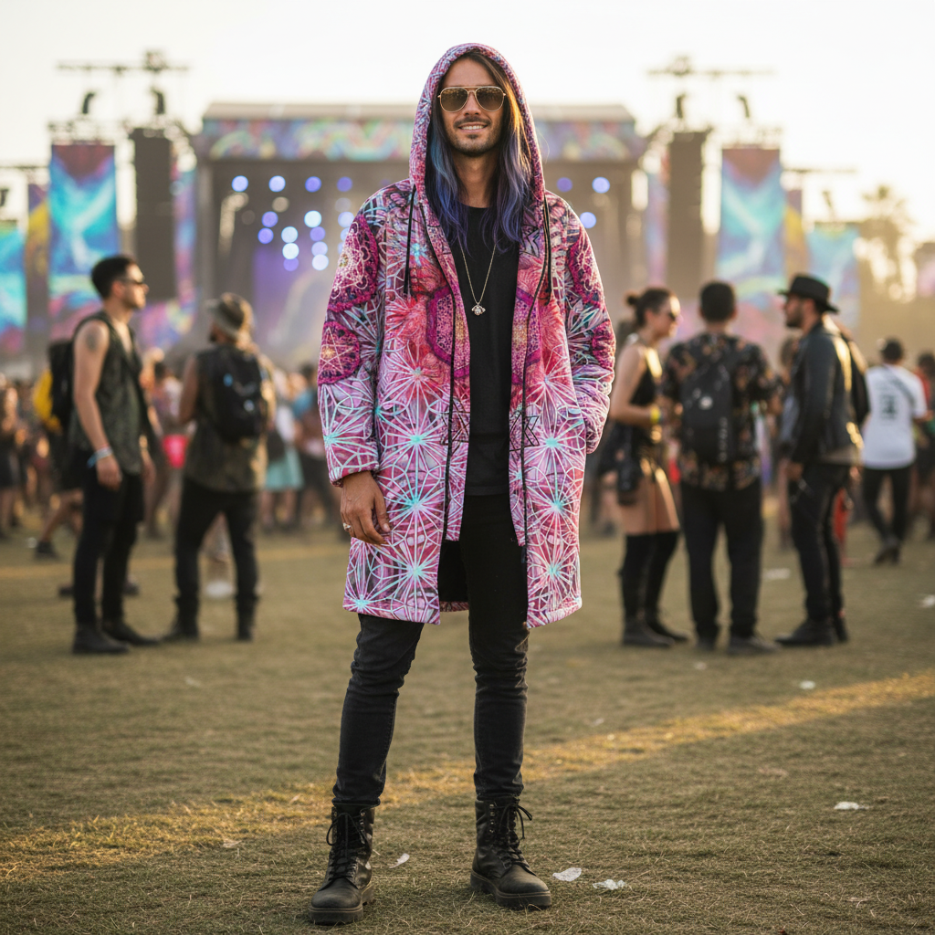 Angel Catcher Light Red Men's Festival Cloak