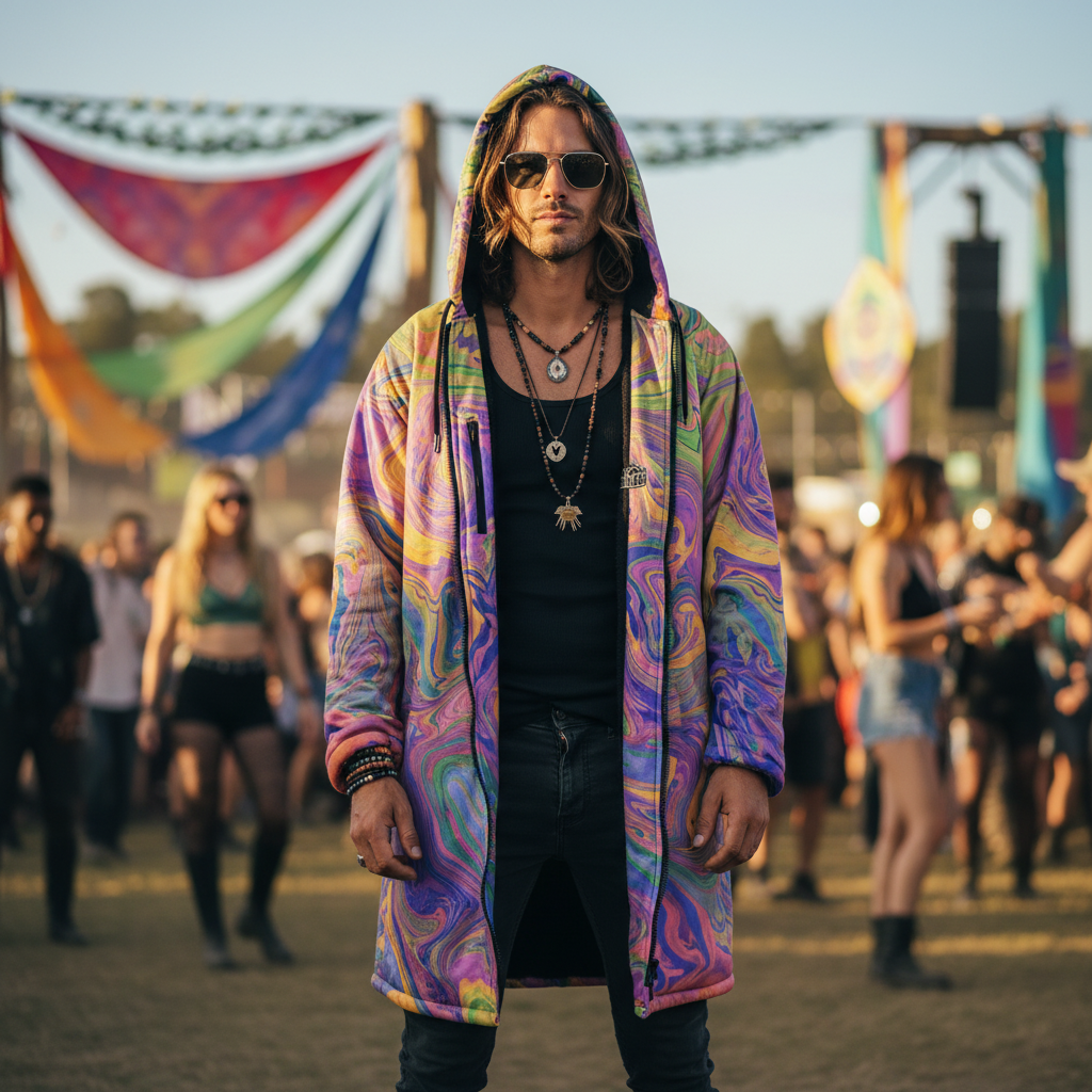 Psy Trance Men's Festival Cloak