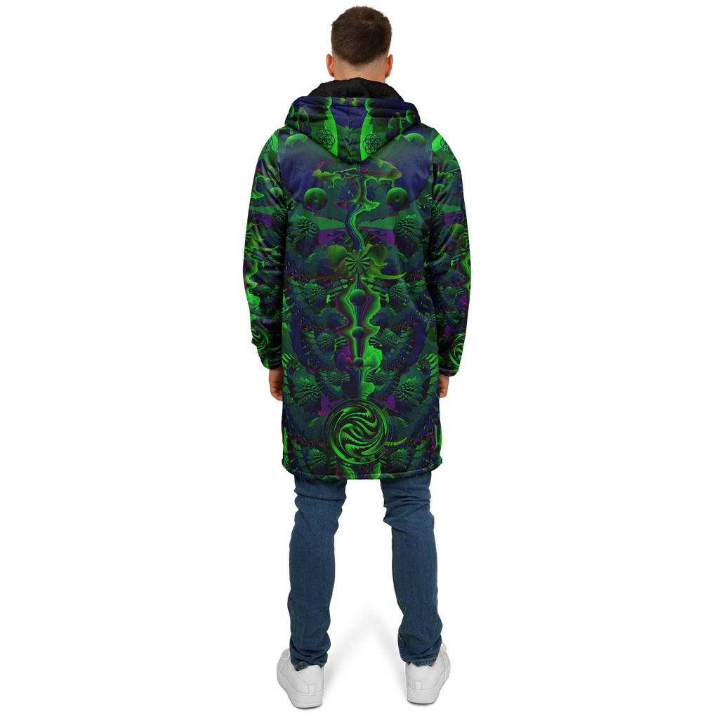 Cloak | Shroom Flower of Life Green