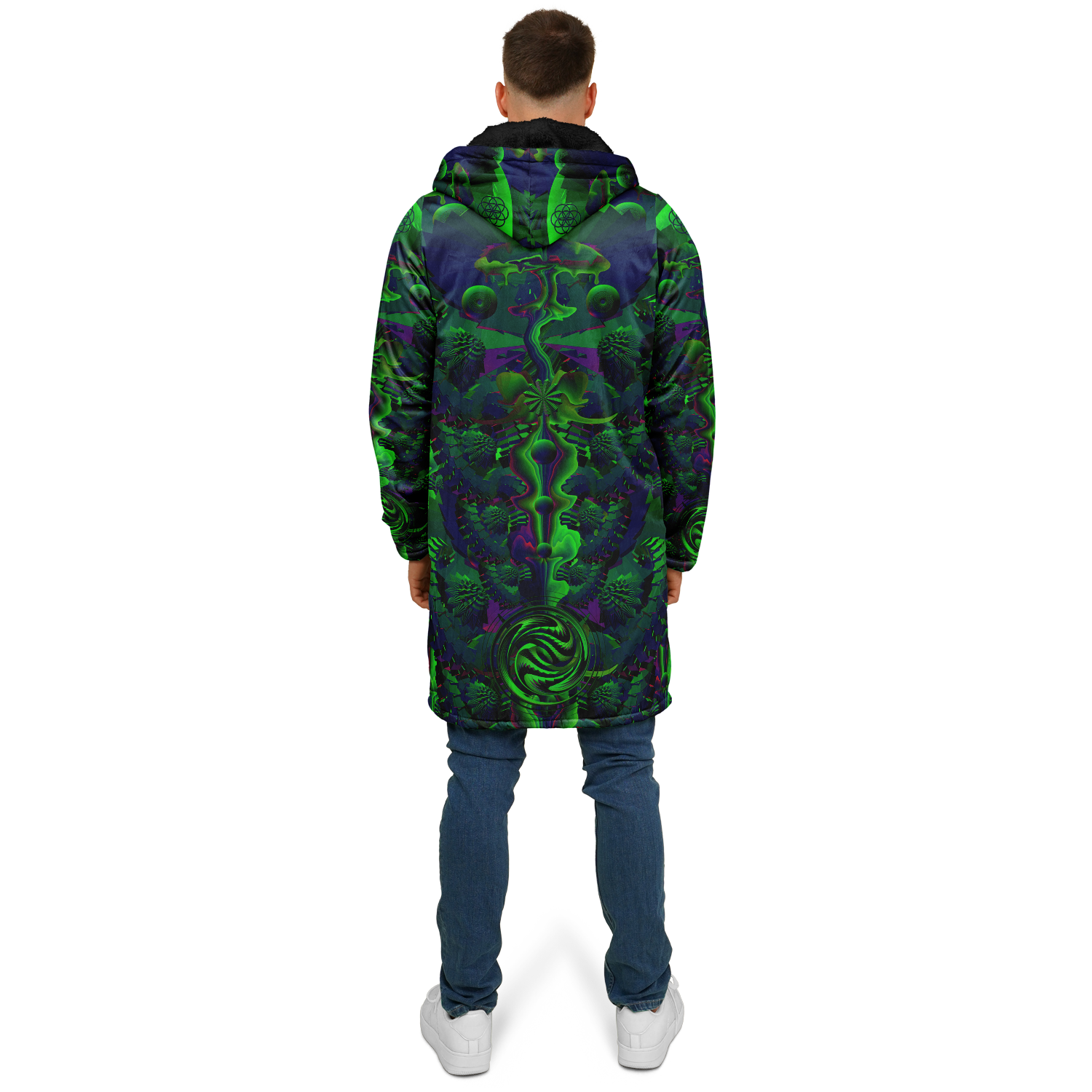 Cloak | Shroom Flower of Life Green