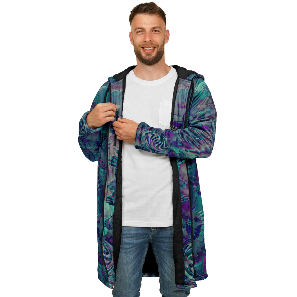 Cloak | Shroom Flower of Life Teal