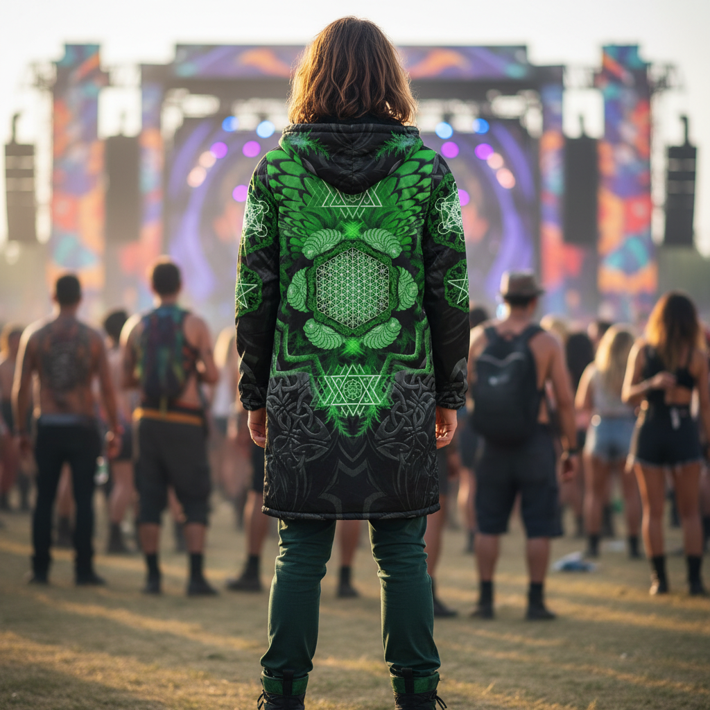 Angel Catcher Green Men's Festival Cloak