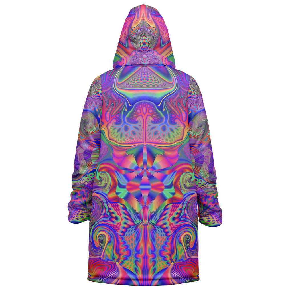 Lucid Men's Festival Cloak back view with rave culture