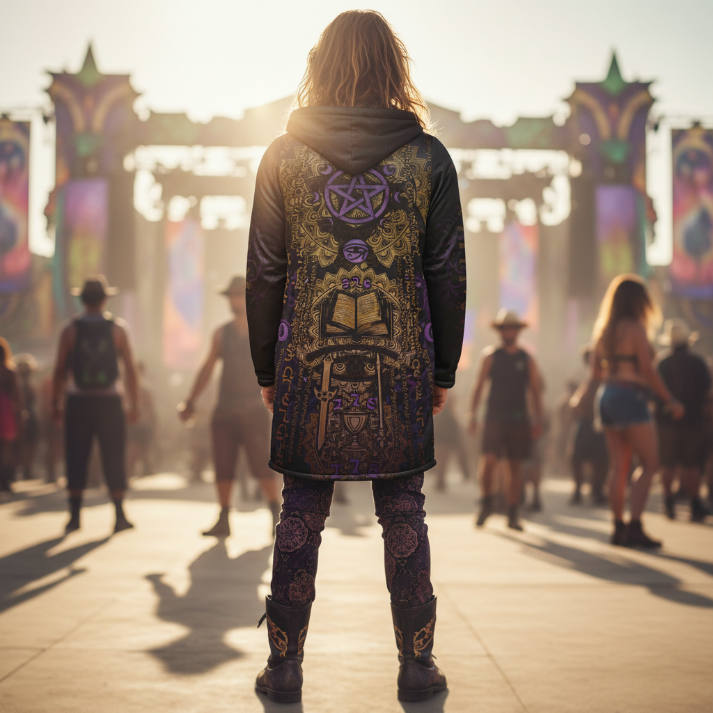 Enochian Vision Purple Men's Festival Cloak