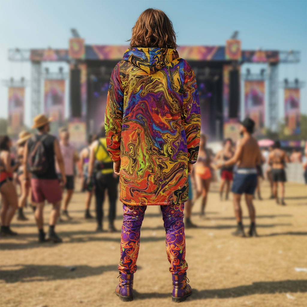 Liquid Fire Men's Festival Cloak
