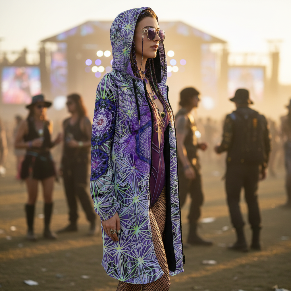 Angel Catcher Light Purple Women's Festival Cloak