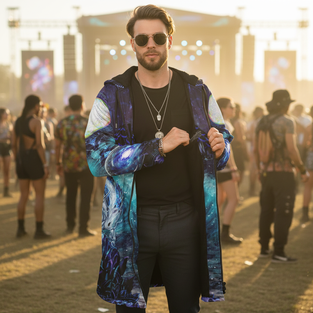 Blue Sorceress Men's Festival Cloak