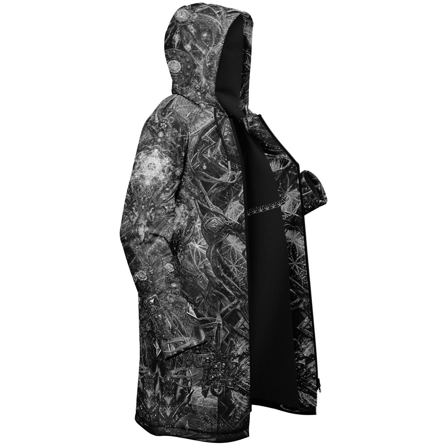 Black Cosmic Cross Women's Festival Cloak