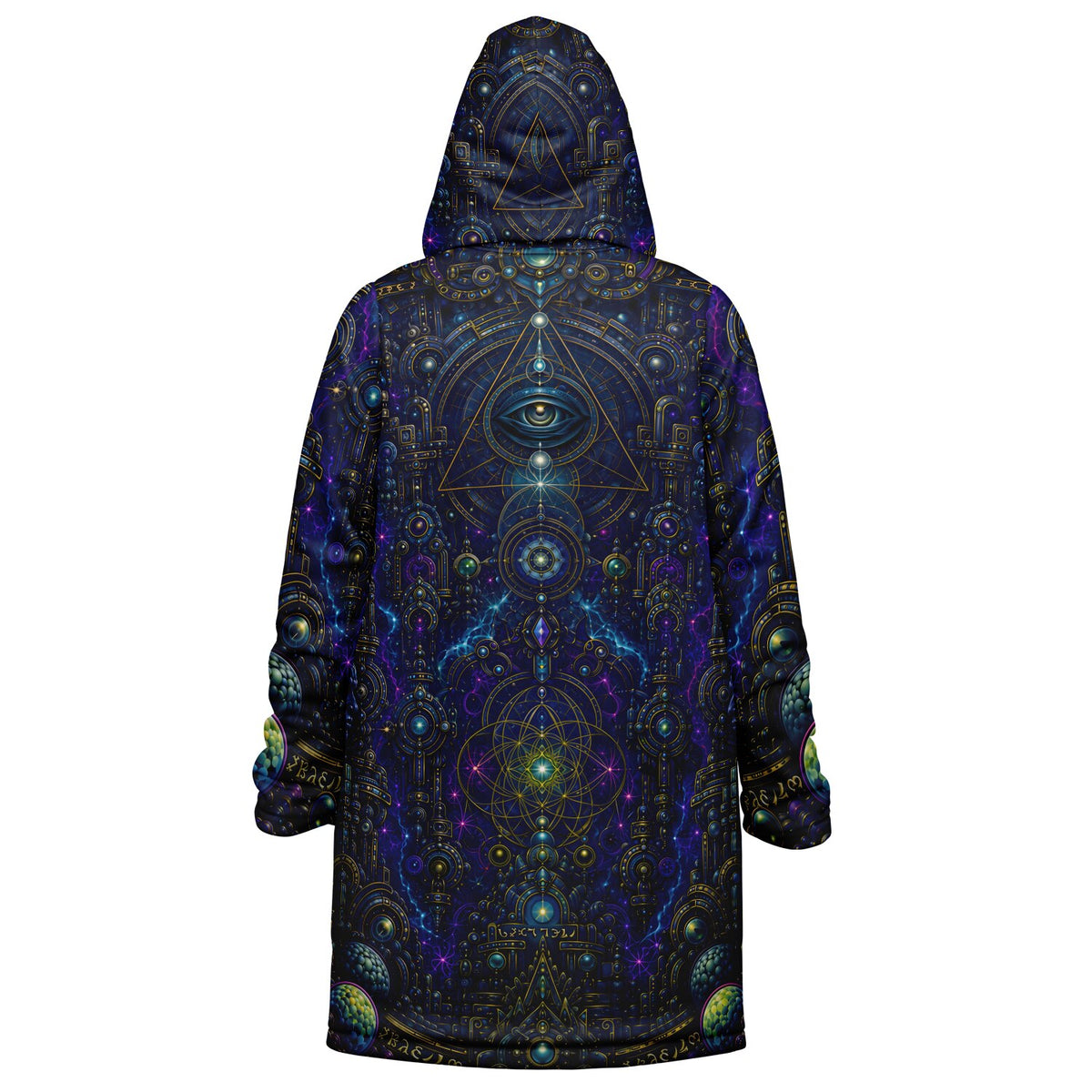 Celestial Tempe White Zipper Cloak