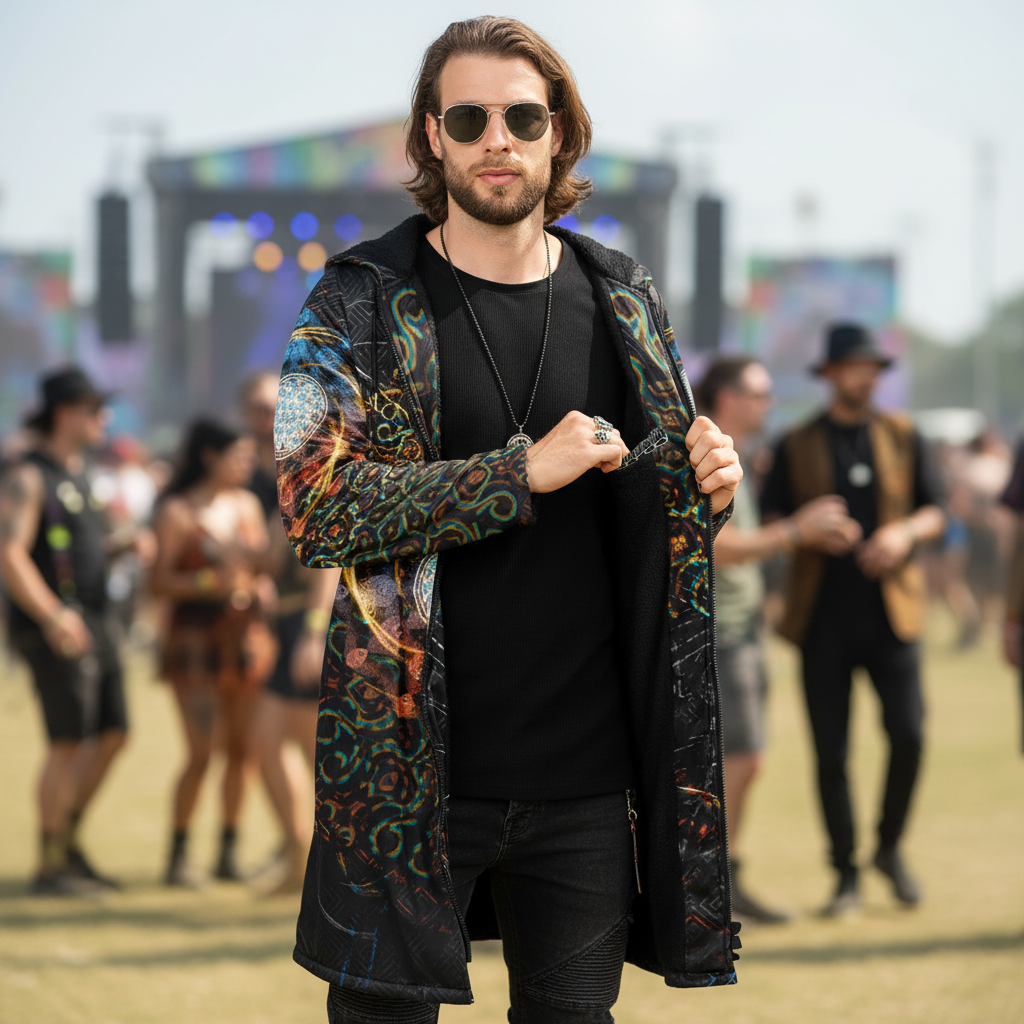 Solar Eclipse Men's Festival Cloak