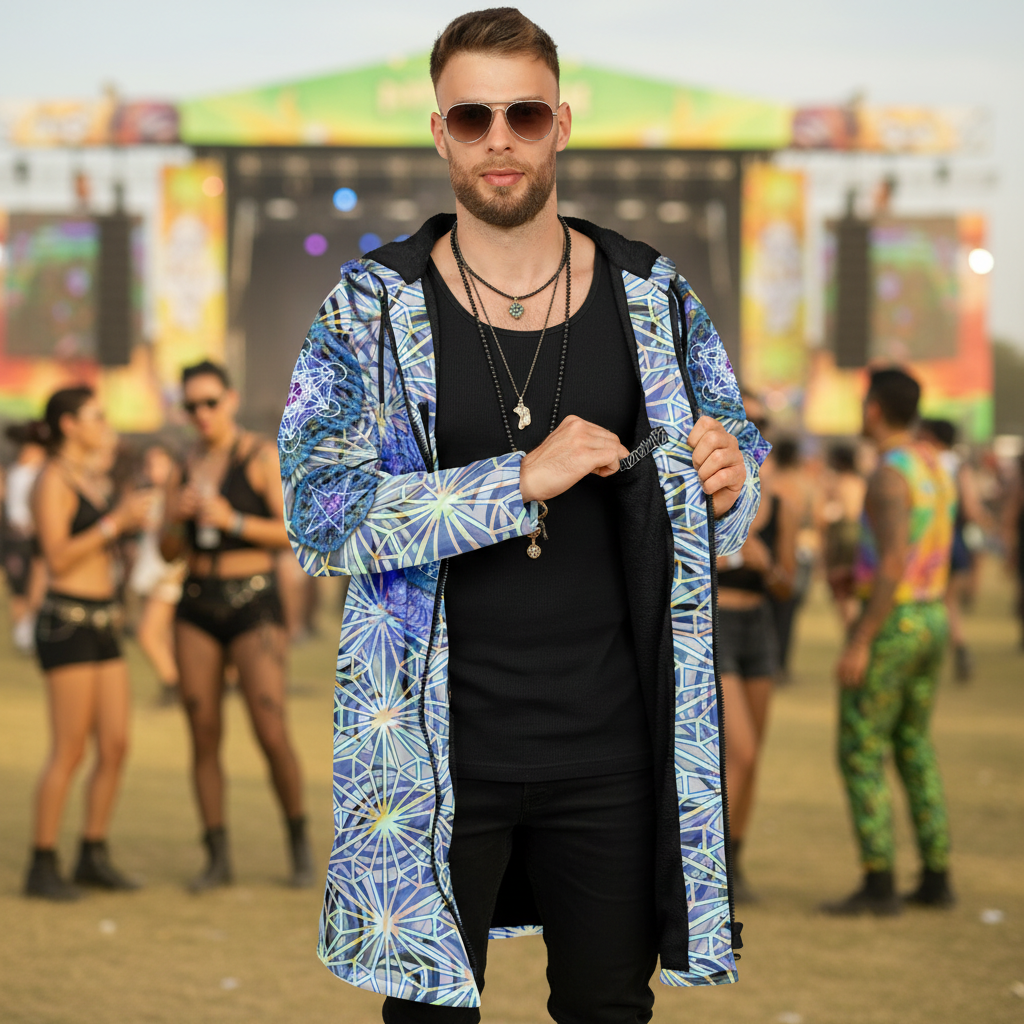 Angel Catcher Light Blue Men's Festival Cloak