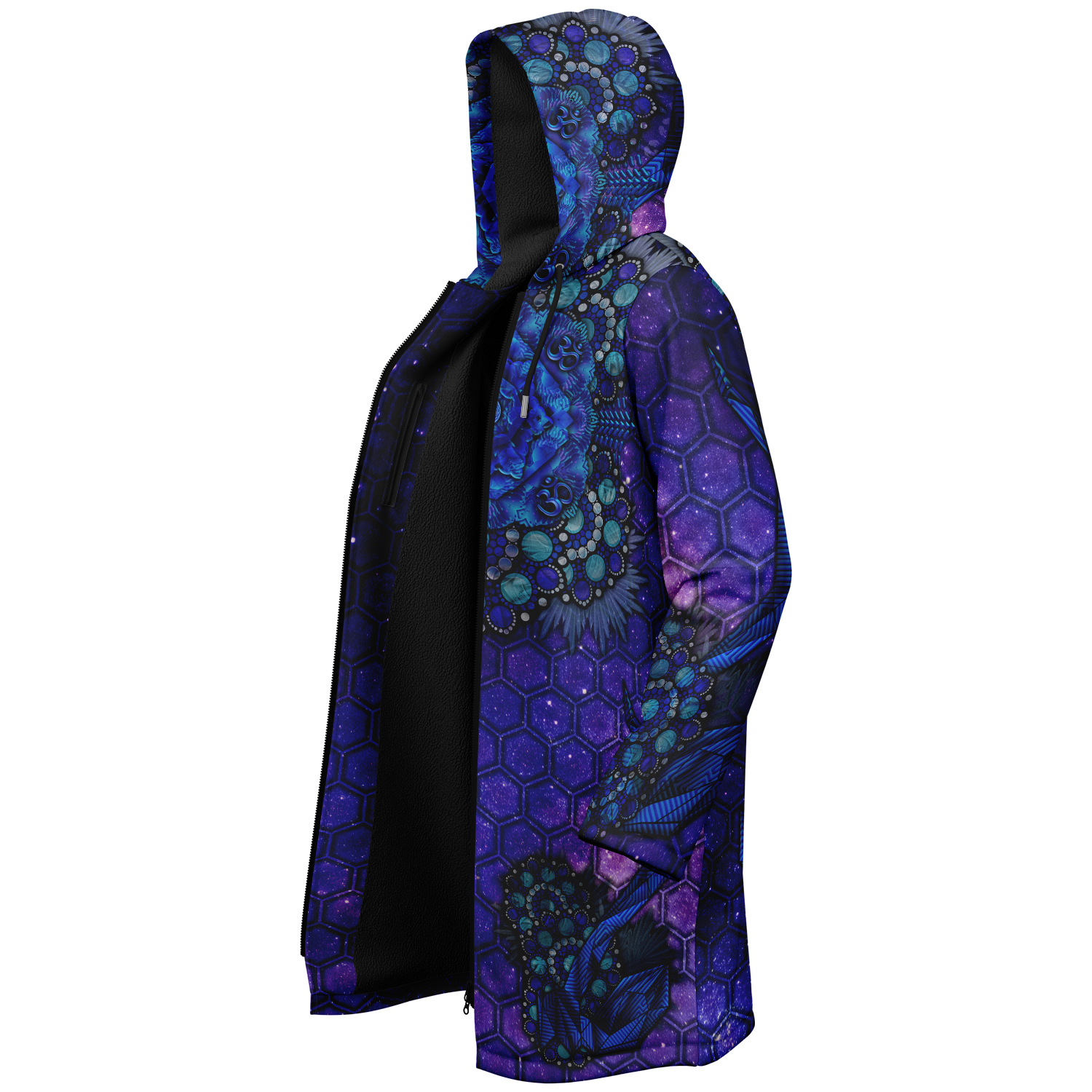 Madriax Men's Festival Cloak back view with EDM festivals