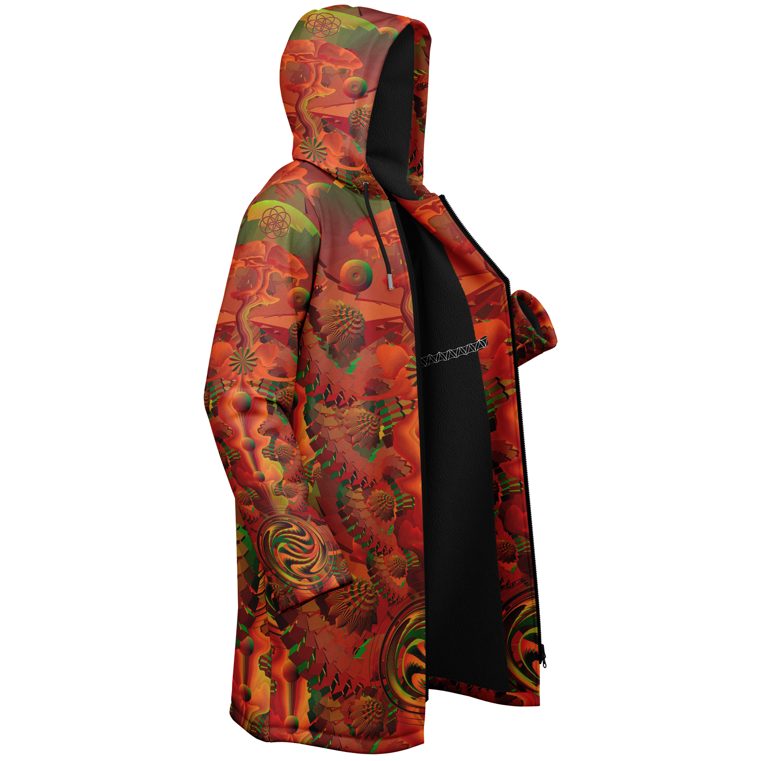 Cloak | Shroom Flower of Life Orange