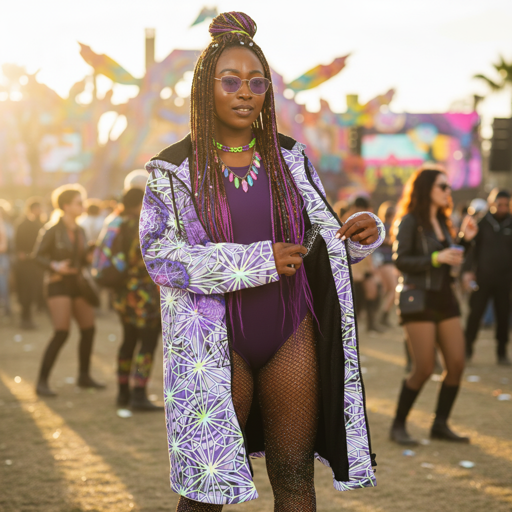Angel Catcher Light Purple Women's Festival Cloak