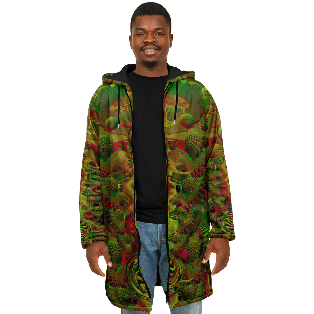 Cloak | Shroom Flower of Life Green