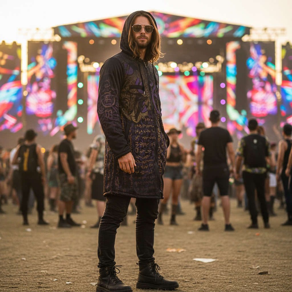 Enochian Vision Purple Men's Festival Cloak