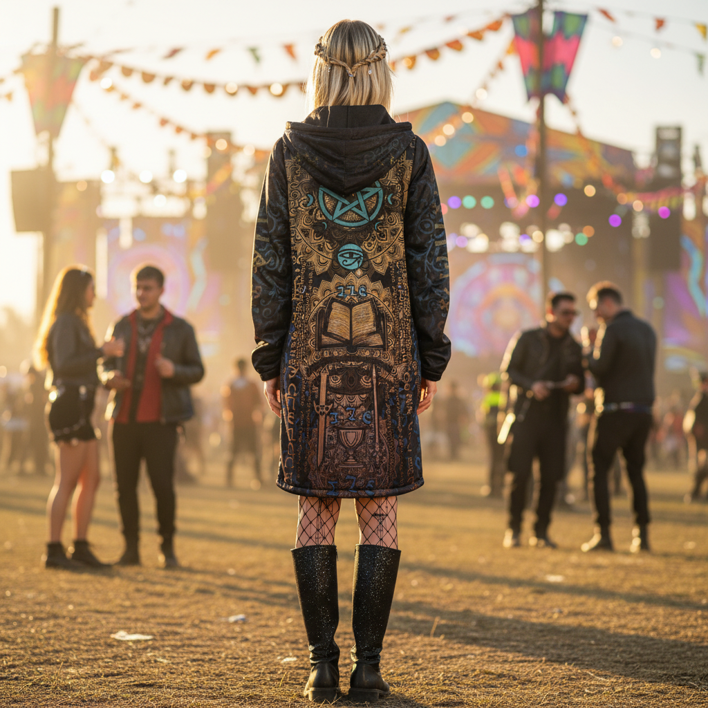 Enochian Vision Teal Women's Festival Cloak