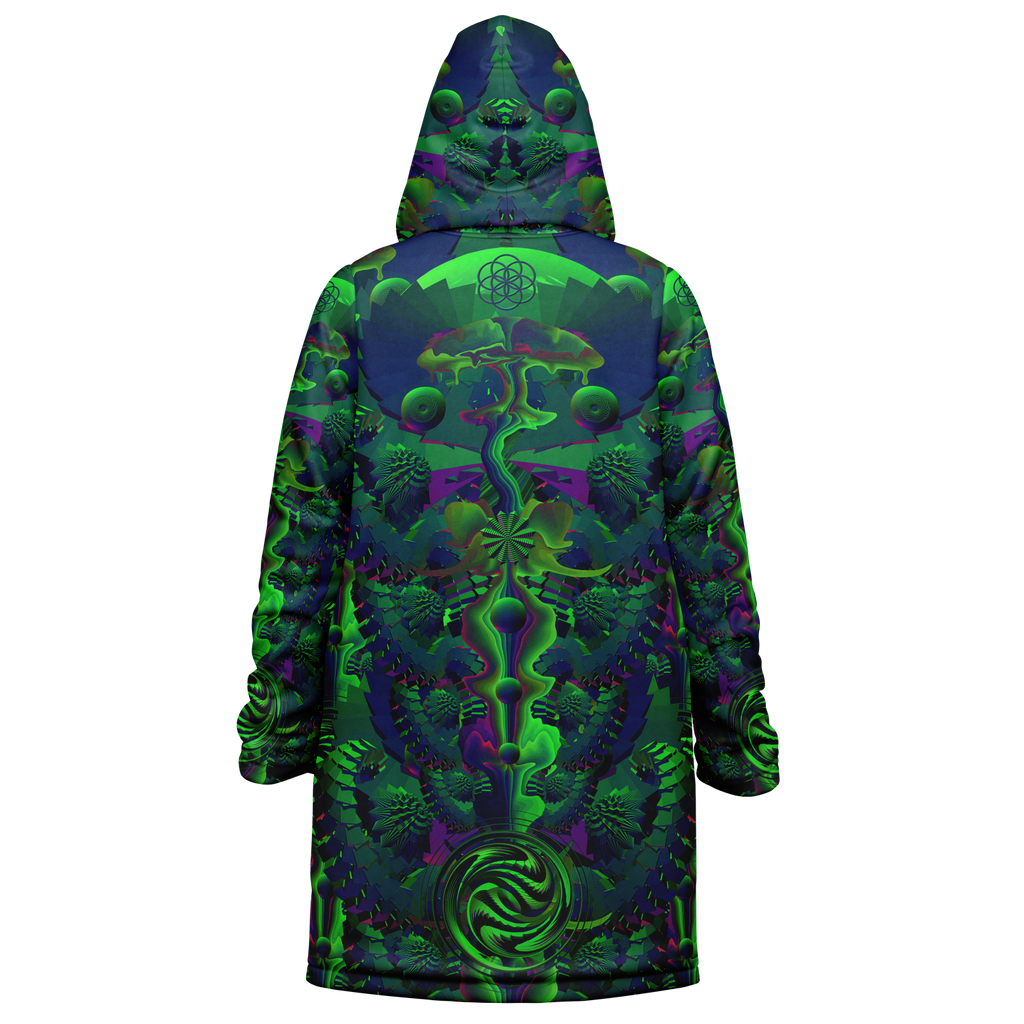 Cloak | Shroom Flower of Life Green