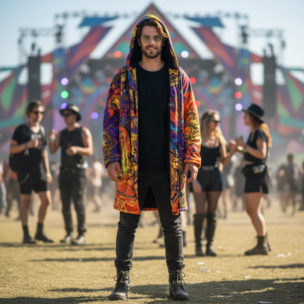 Liquid Fire Men's Festival Cloak