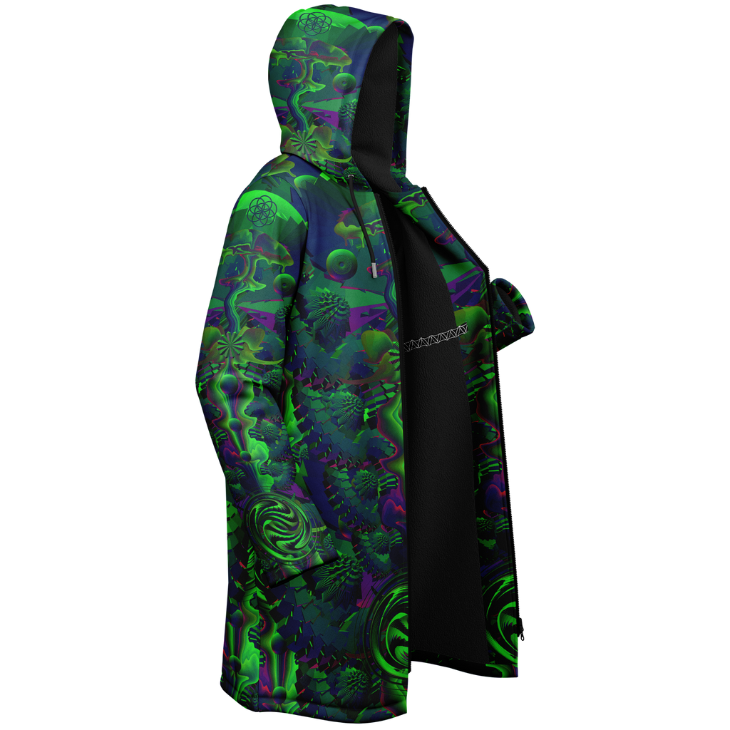 Cloak | Shroom Flower of Life Green