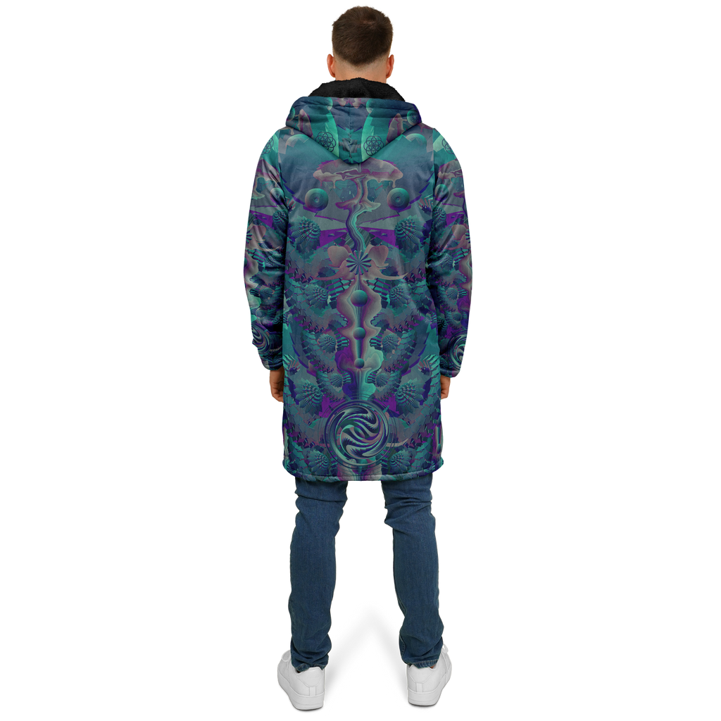 Cloak | Shroom Flower of Life Teal