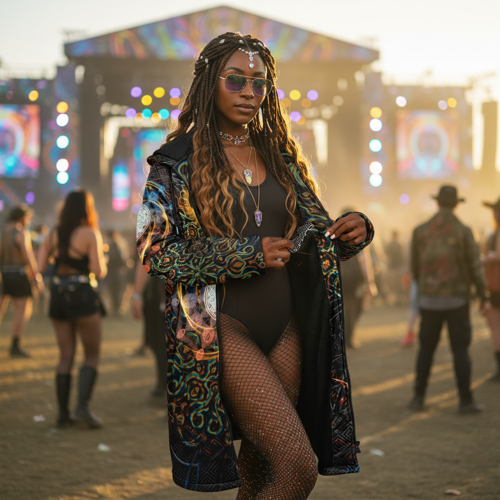 Solar Eclipse Women's Festival Cloak