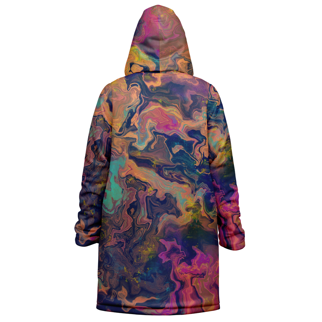 Liquified Abyss Men's Festival Cloak back view with EDM festivals
