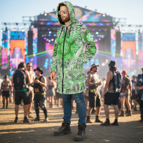Angel Catcher Light Green Men's Festival Cloak