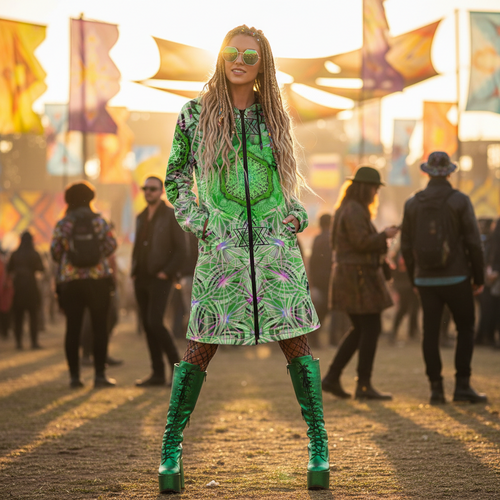 Angel Catcher Light Green Women's Festival Cloak