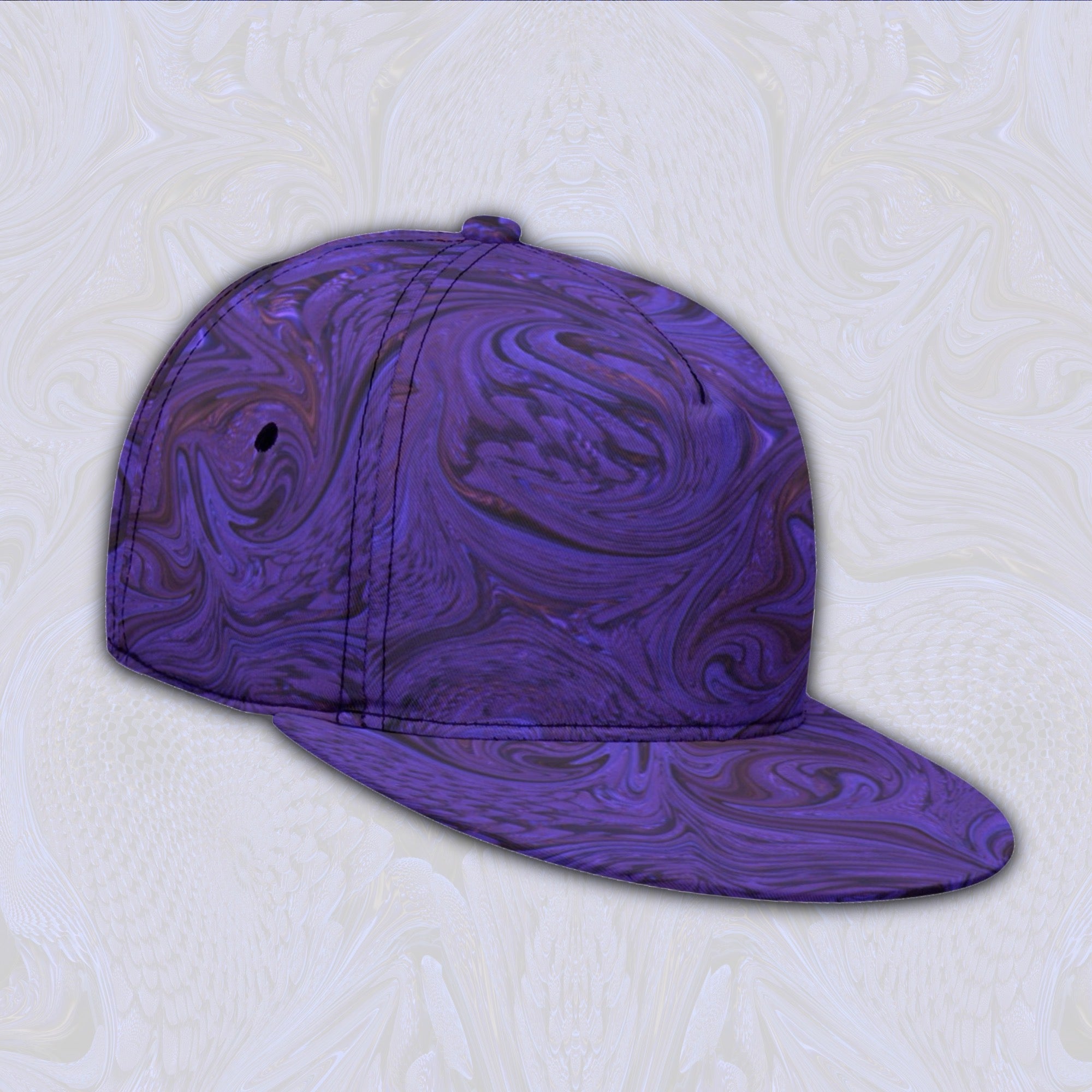 Snapback Hat | Purple Fractal
