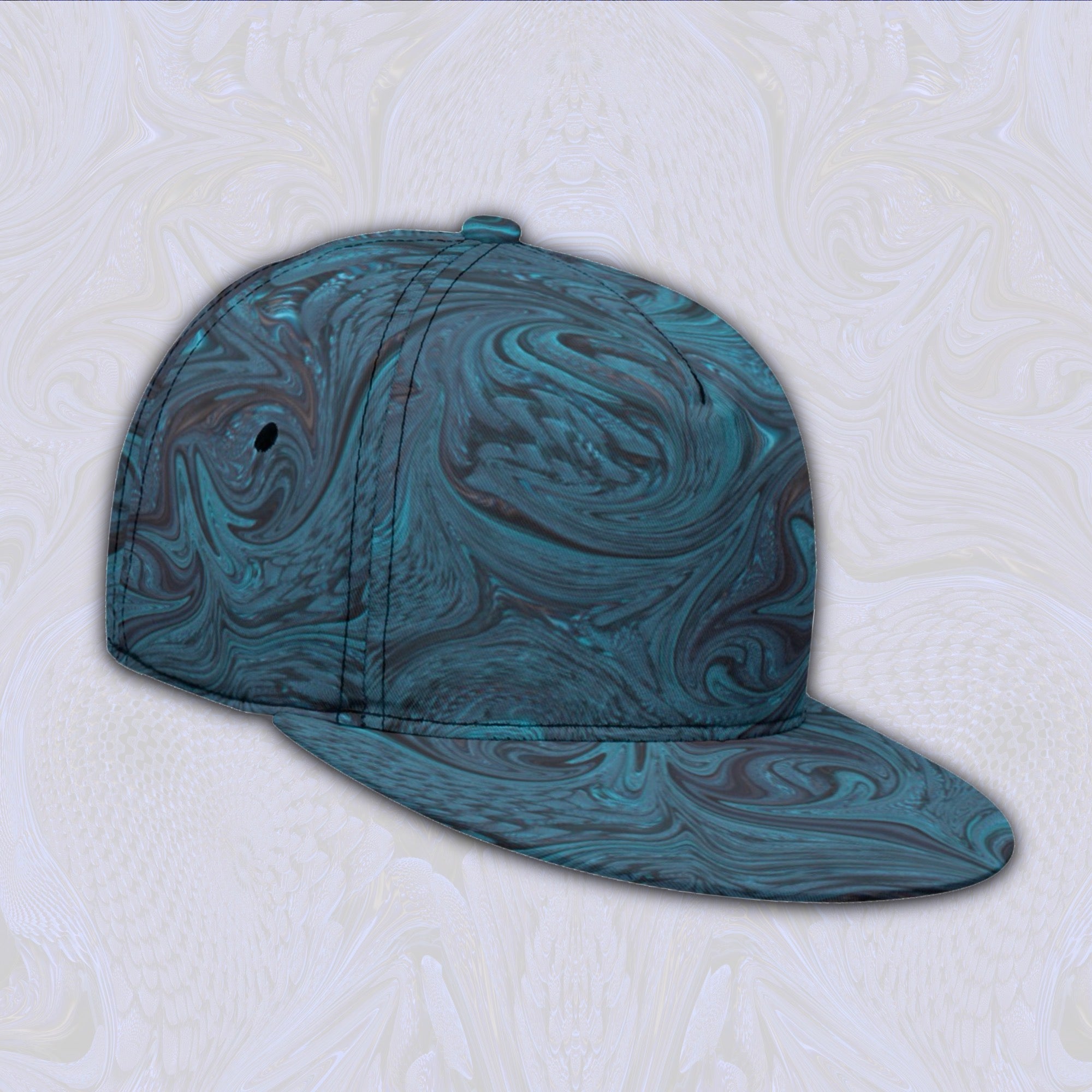 Snapback Hat | Green Fractal