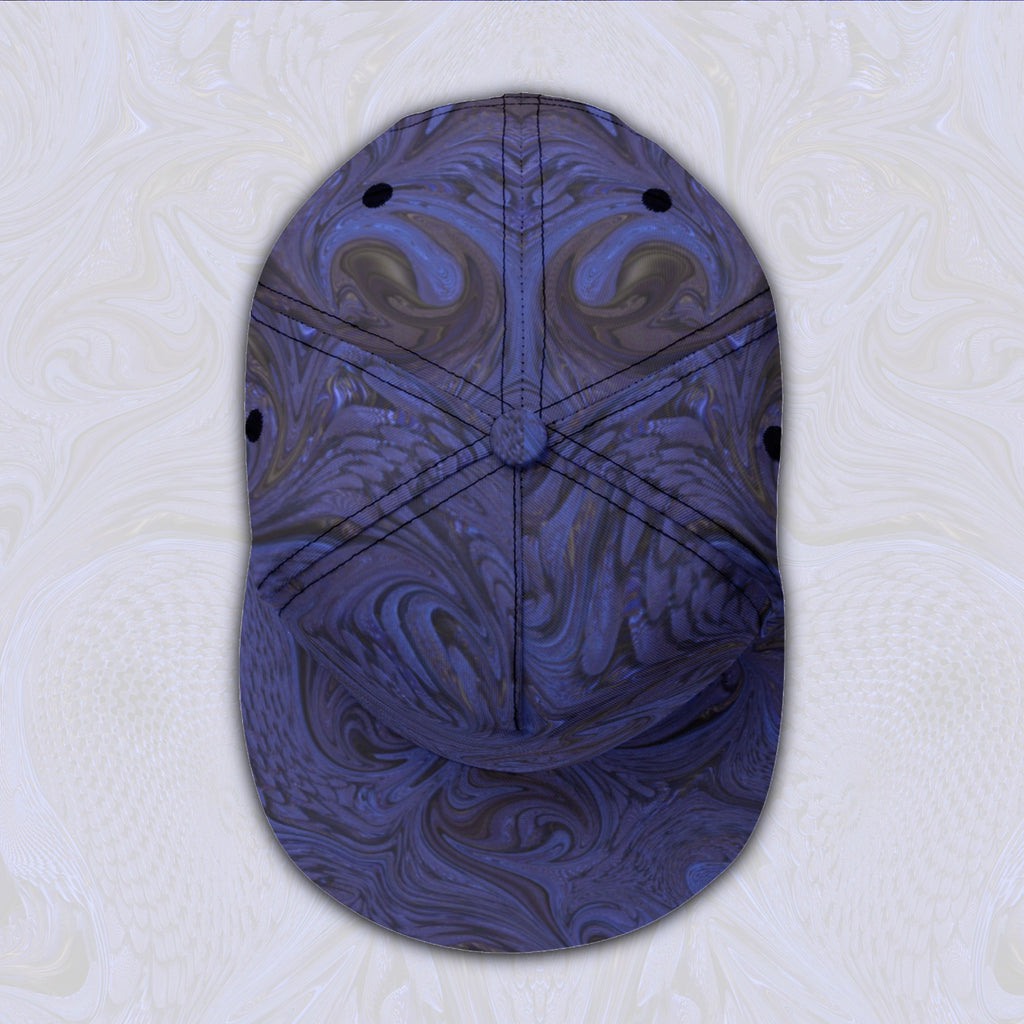 Snapback Hat | Blue Fractal
