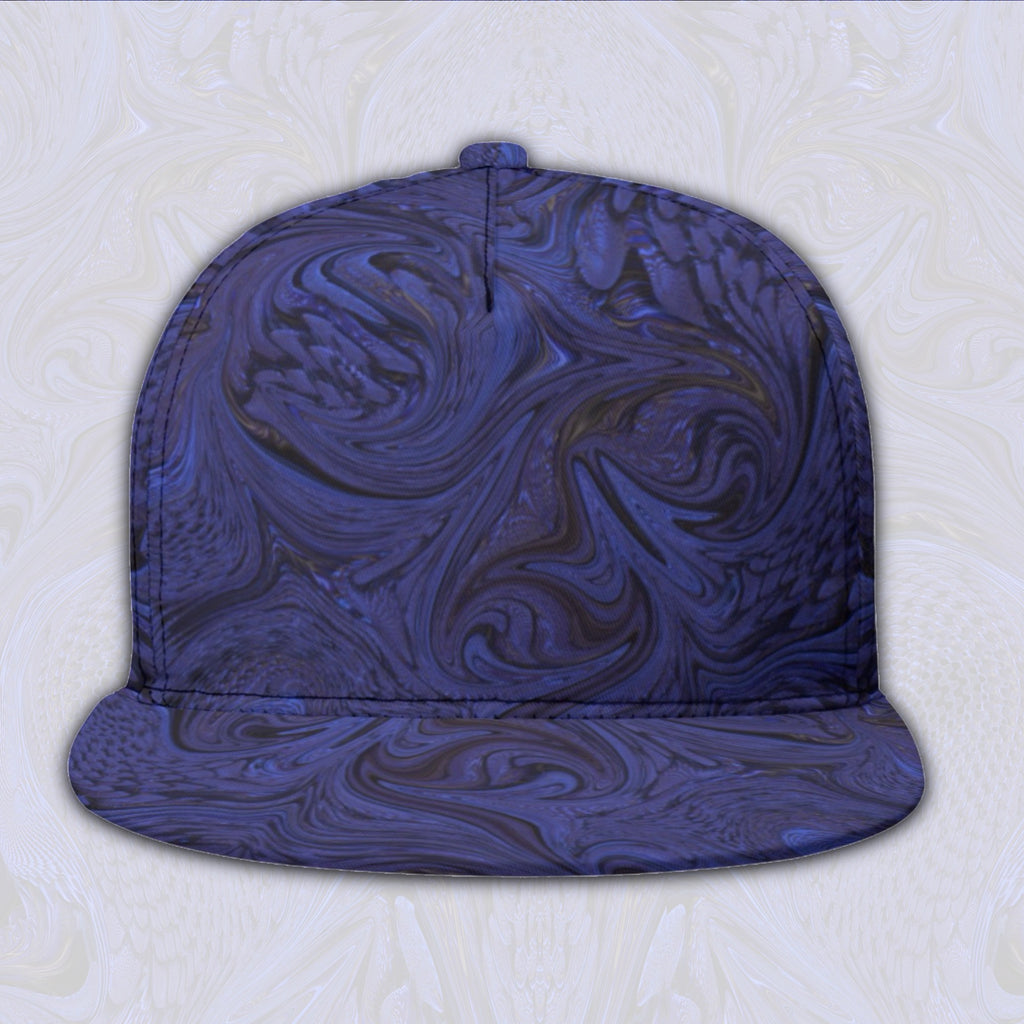 Snapback Hat | Blue Fractal