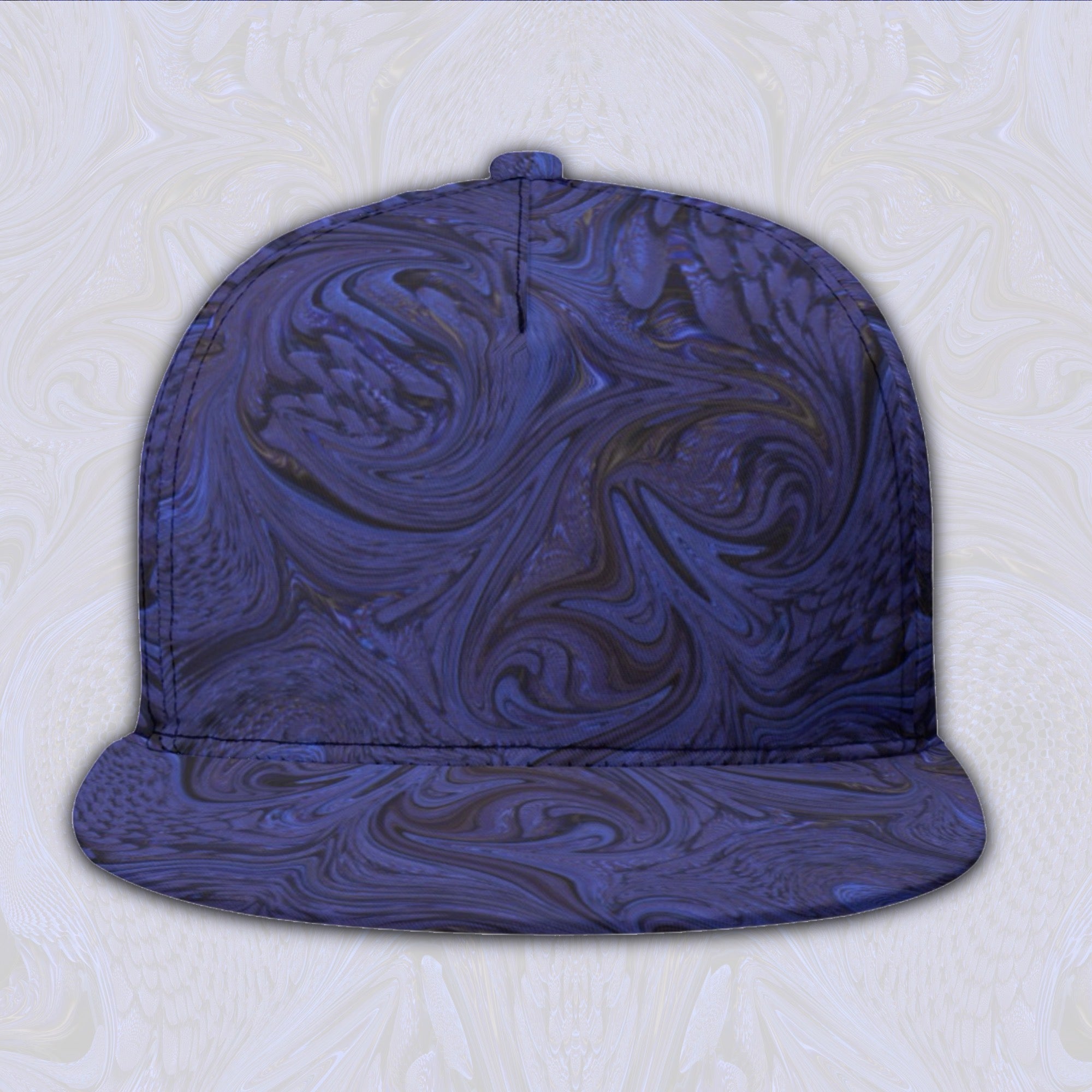 Snapback Hat | Blue Fractal