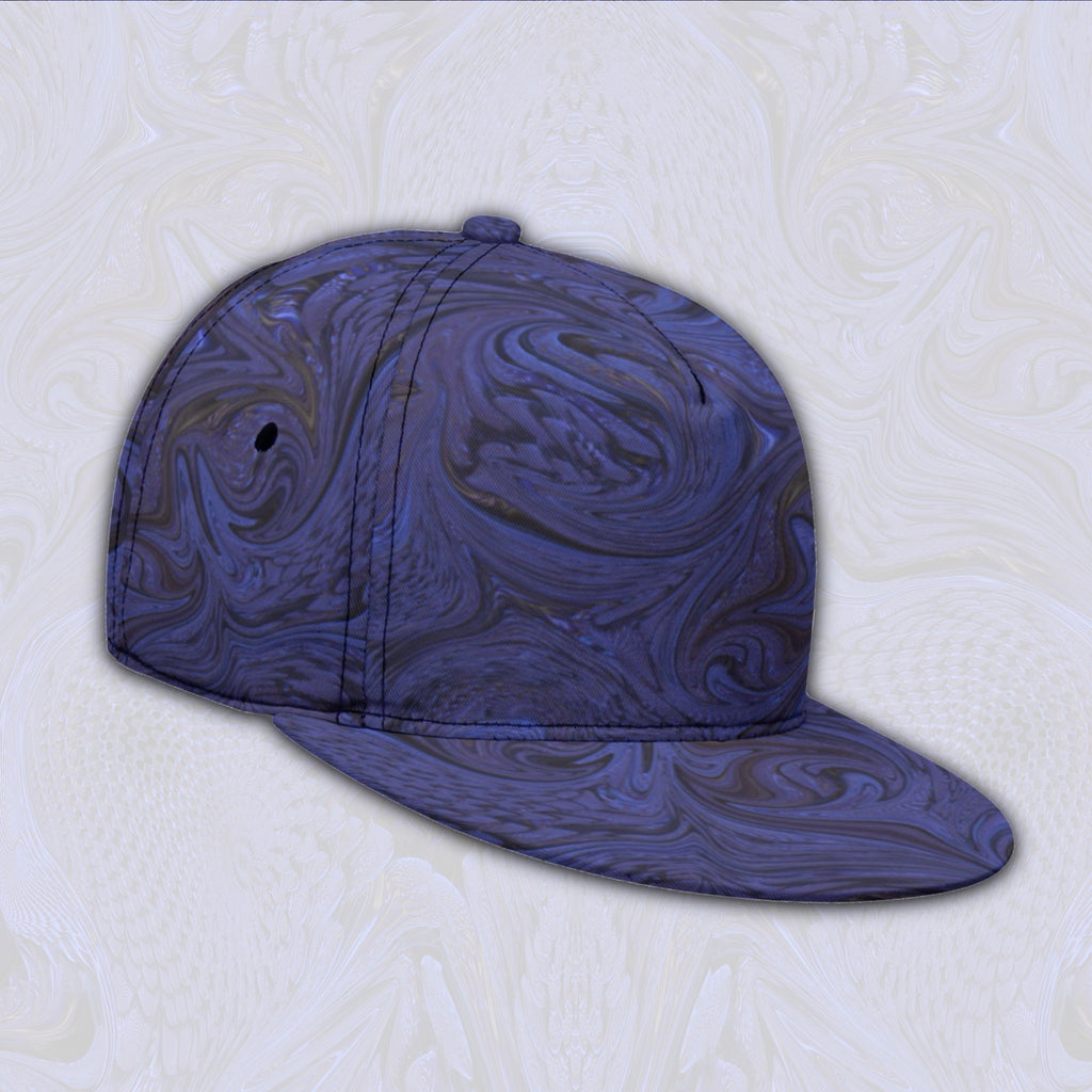 Snapback Hat | Blue Fractal
