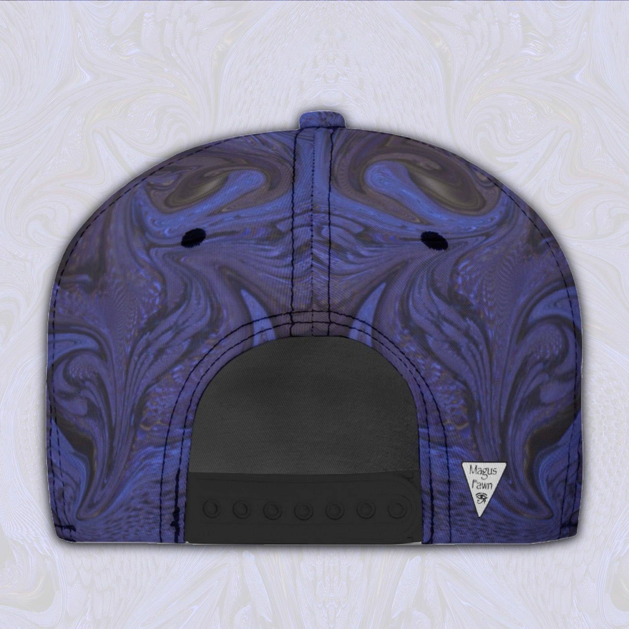 Snapback Hat | Blue Fractal