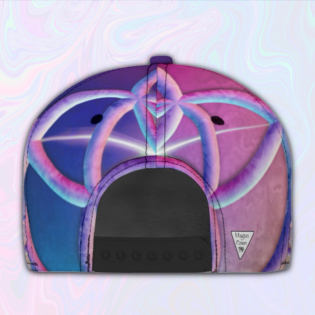 Snapback Hat | Bubblegum Flower of Life