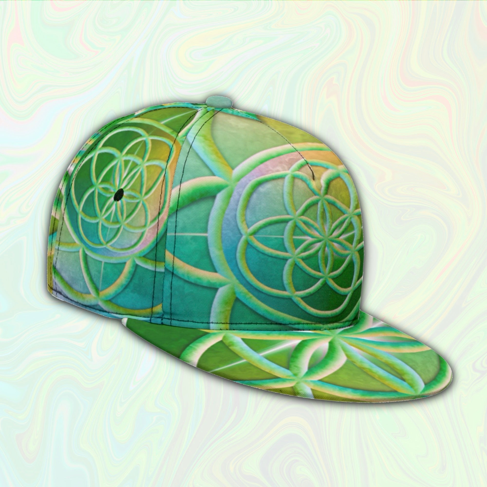 Snapback Hat | Candy Star Burst Flower of Life