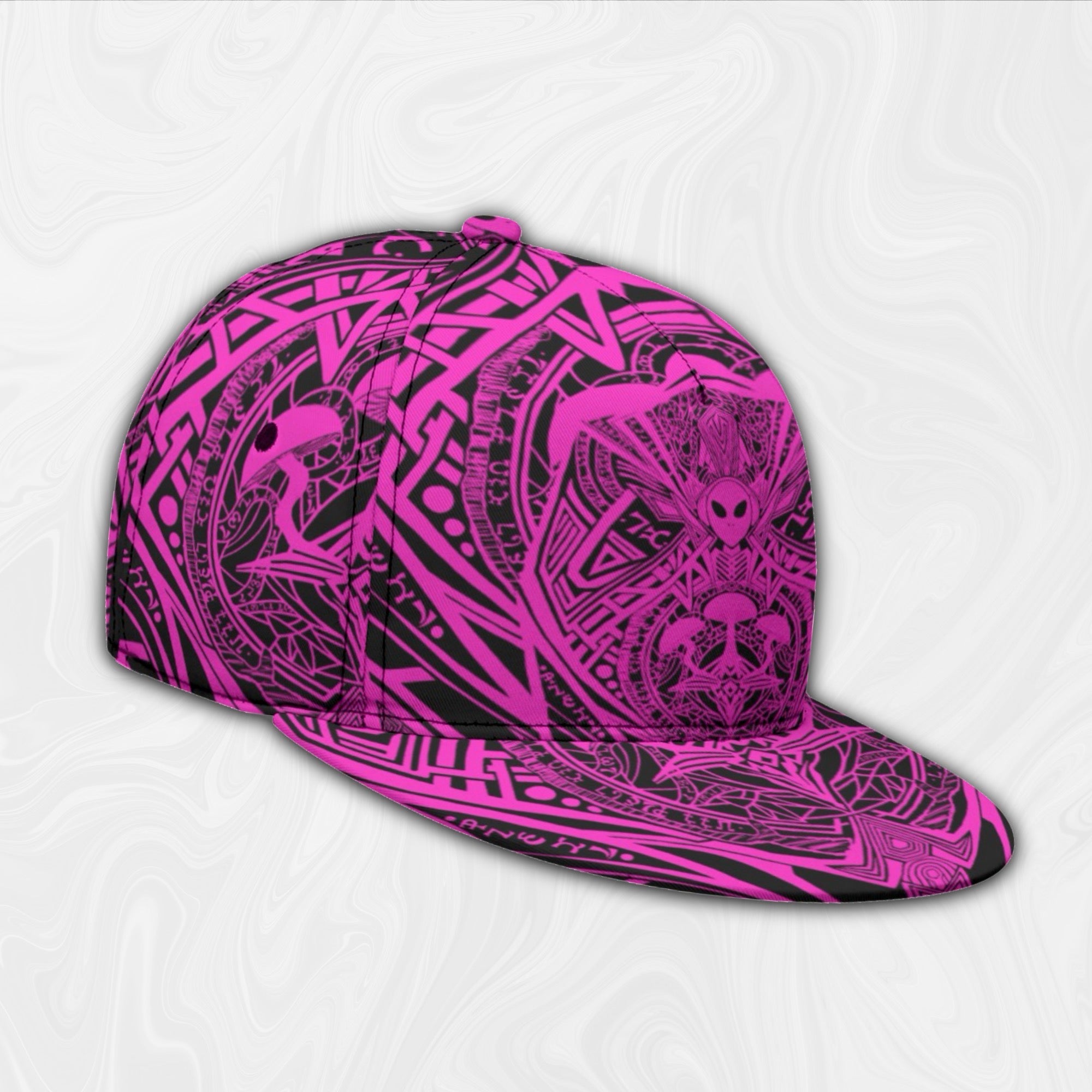 Snapback Hat | Alien Mycelium Pink