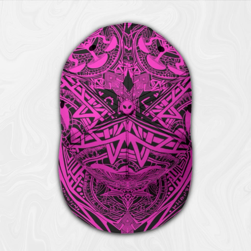 Snapback Hat | Alien Mycelium Pink
