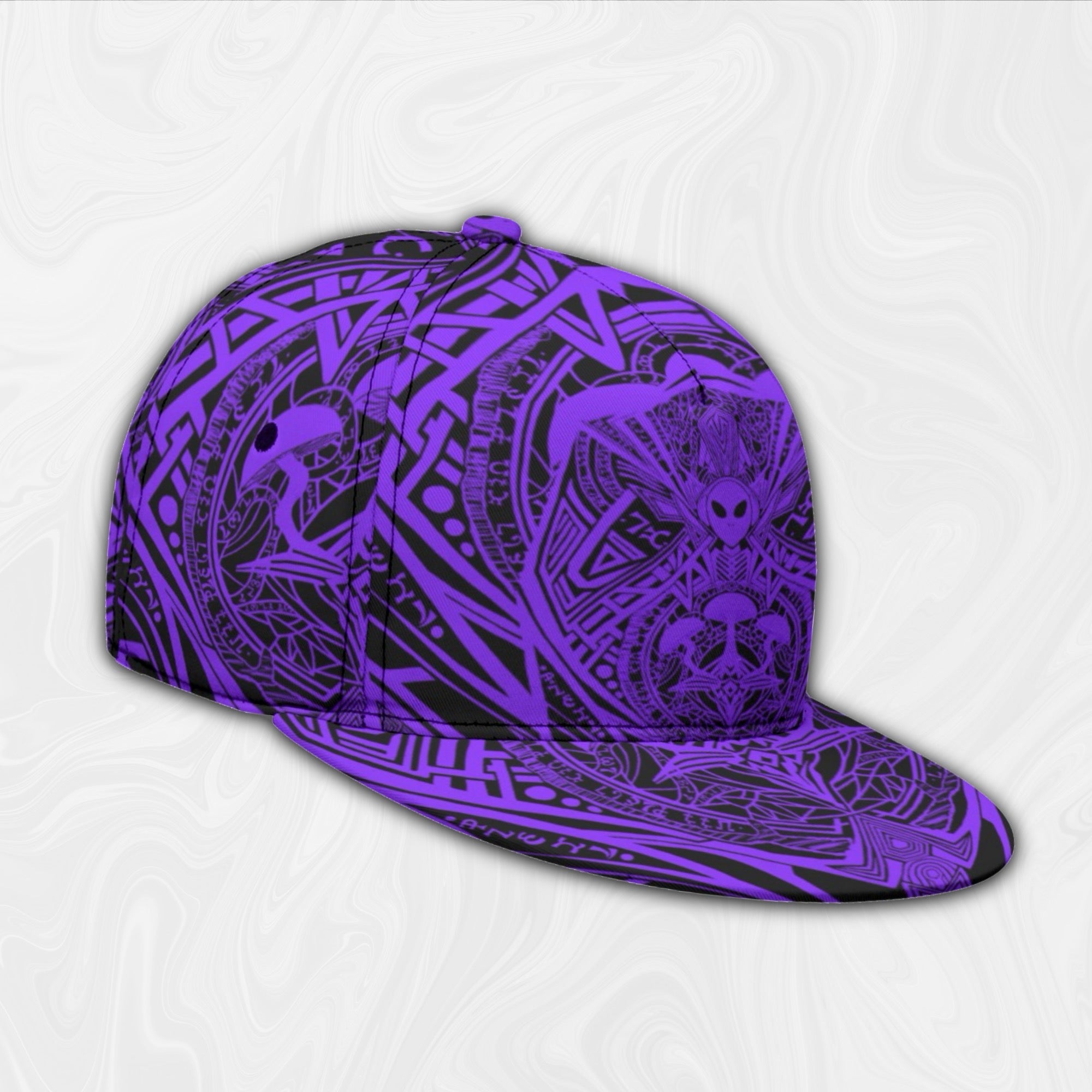 Snapback Hat | Alien Mycelium Purple