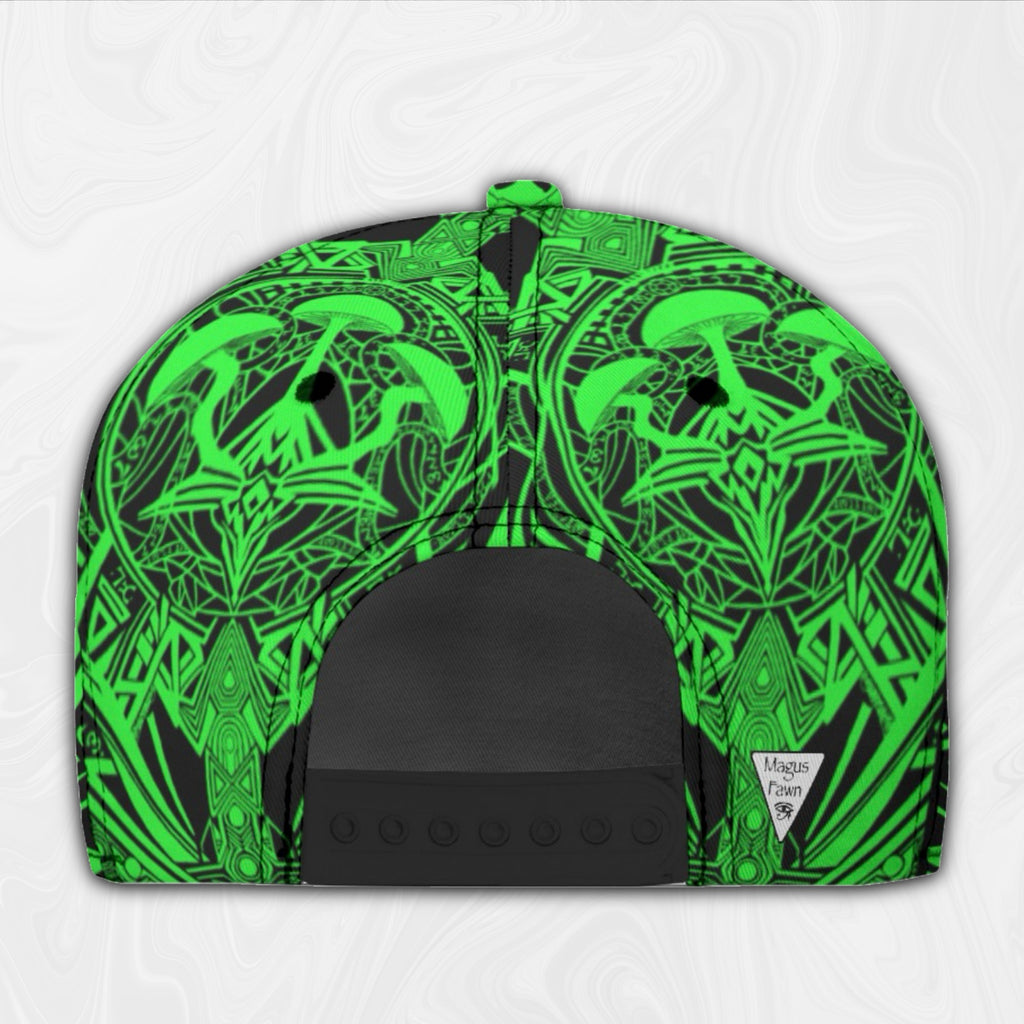 Snapback Hat | Alien Mycelium Green