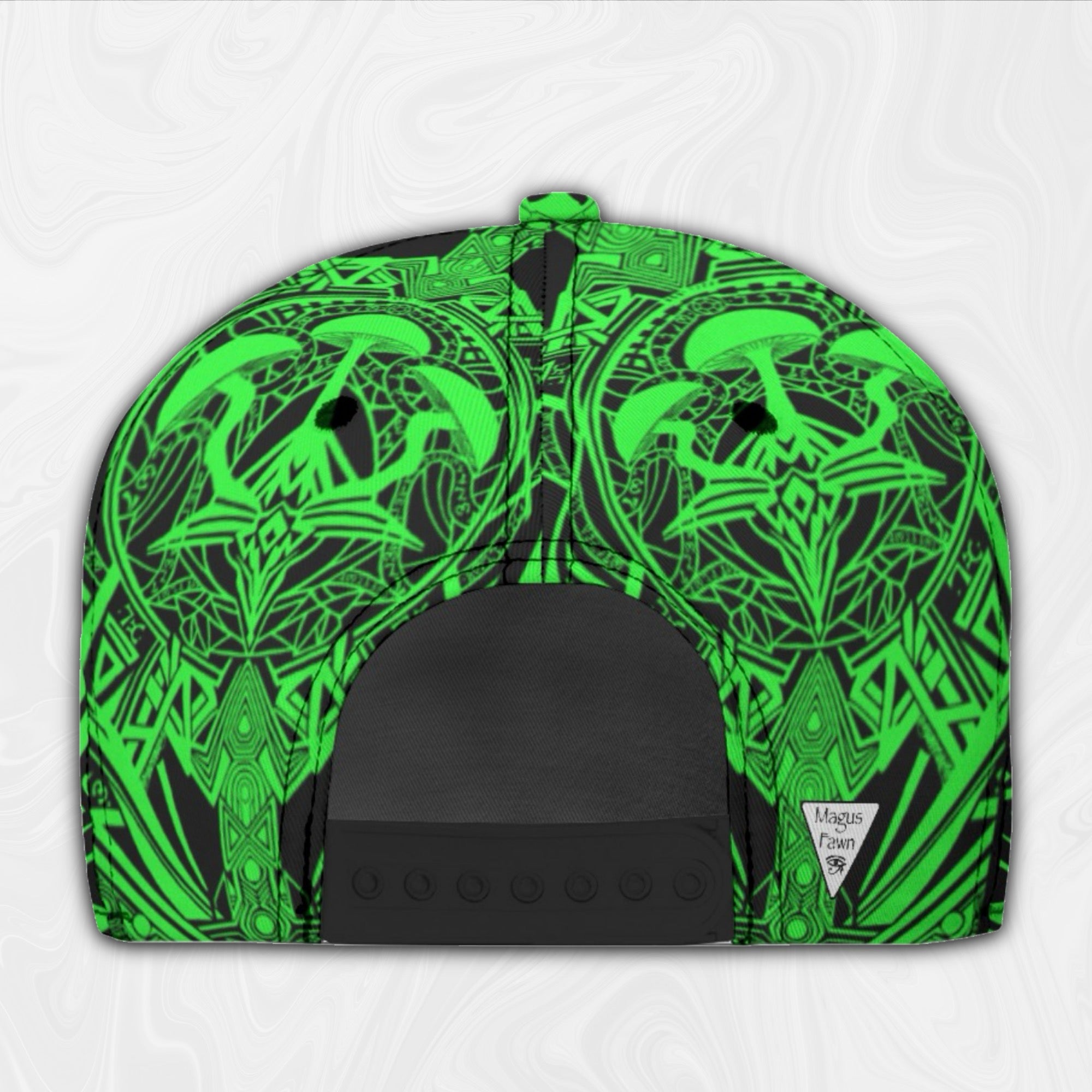 Snapback Hat | Alien Mycelium Green