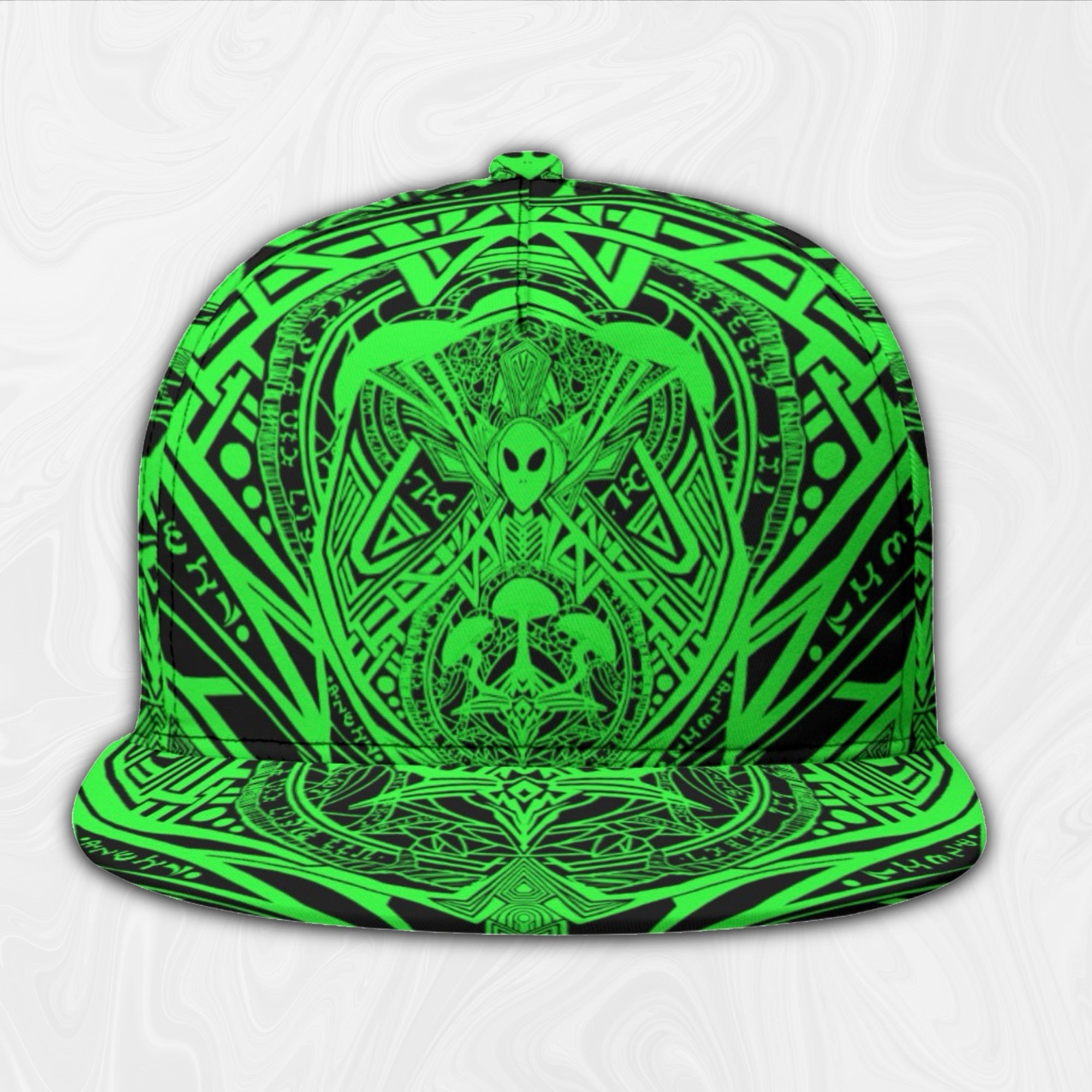 Snapback Hat | Alien Mycelium Green