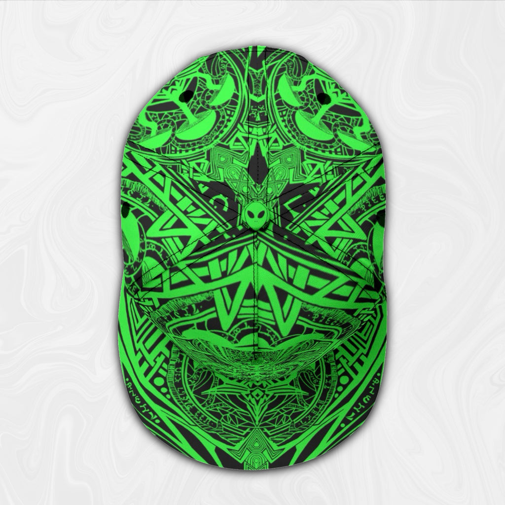 Snapback Hat | Alien Mycelium Green