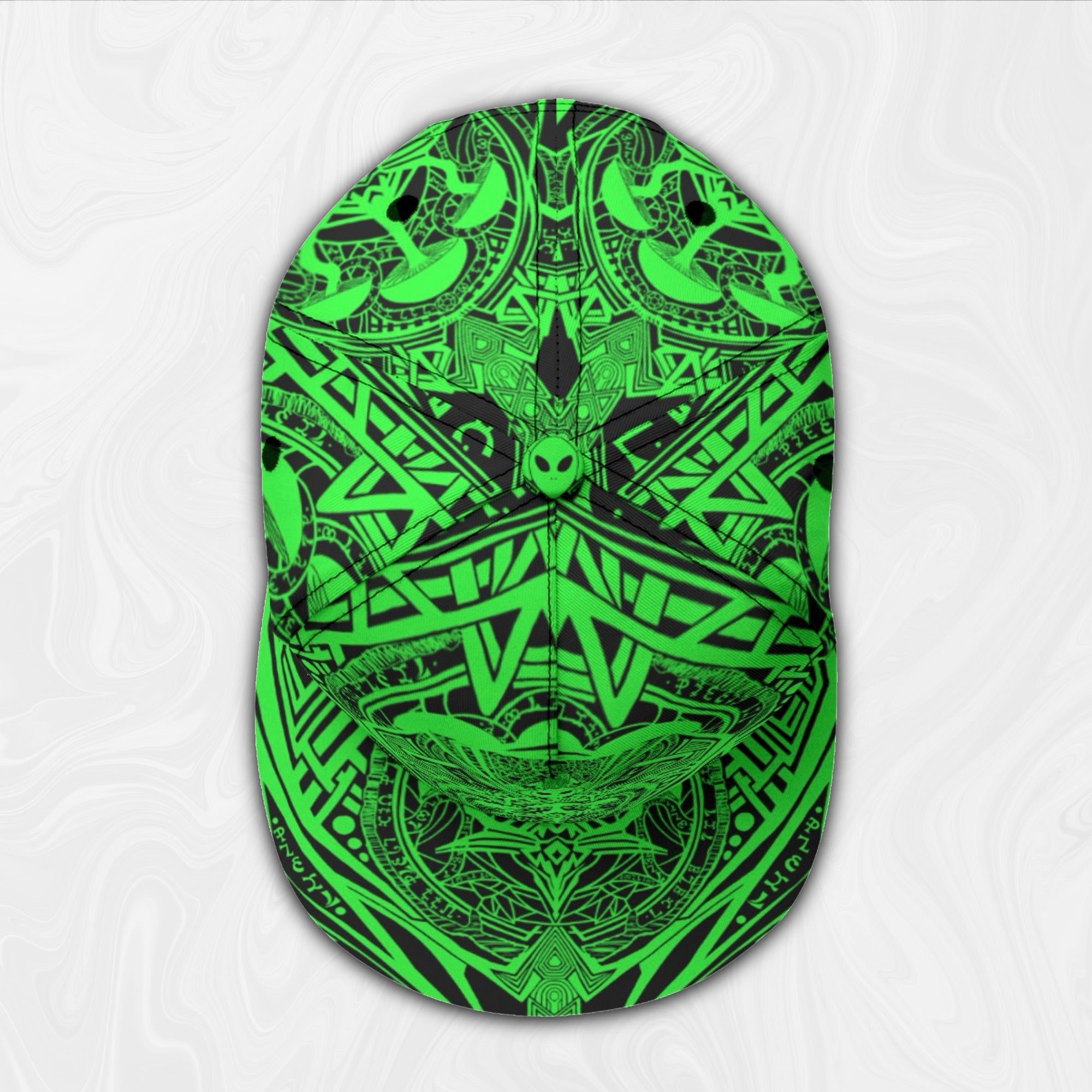 Snapback Hat | Alien Mycelium Green