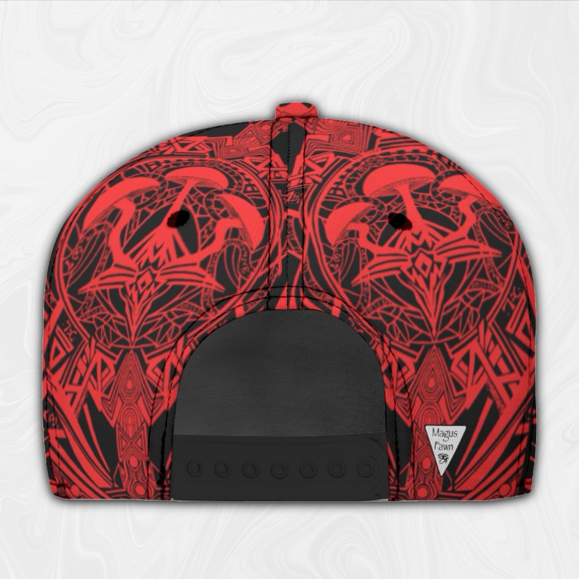 Snapback Hat | Alien Mycelium Red
