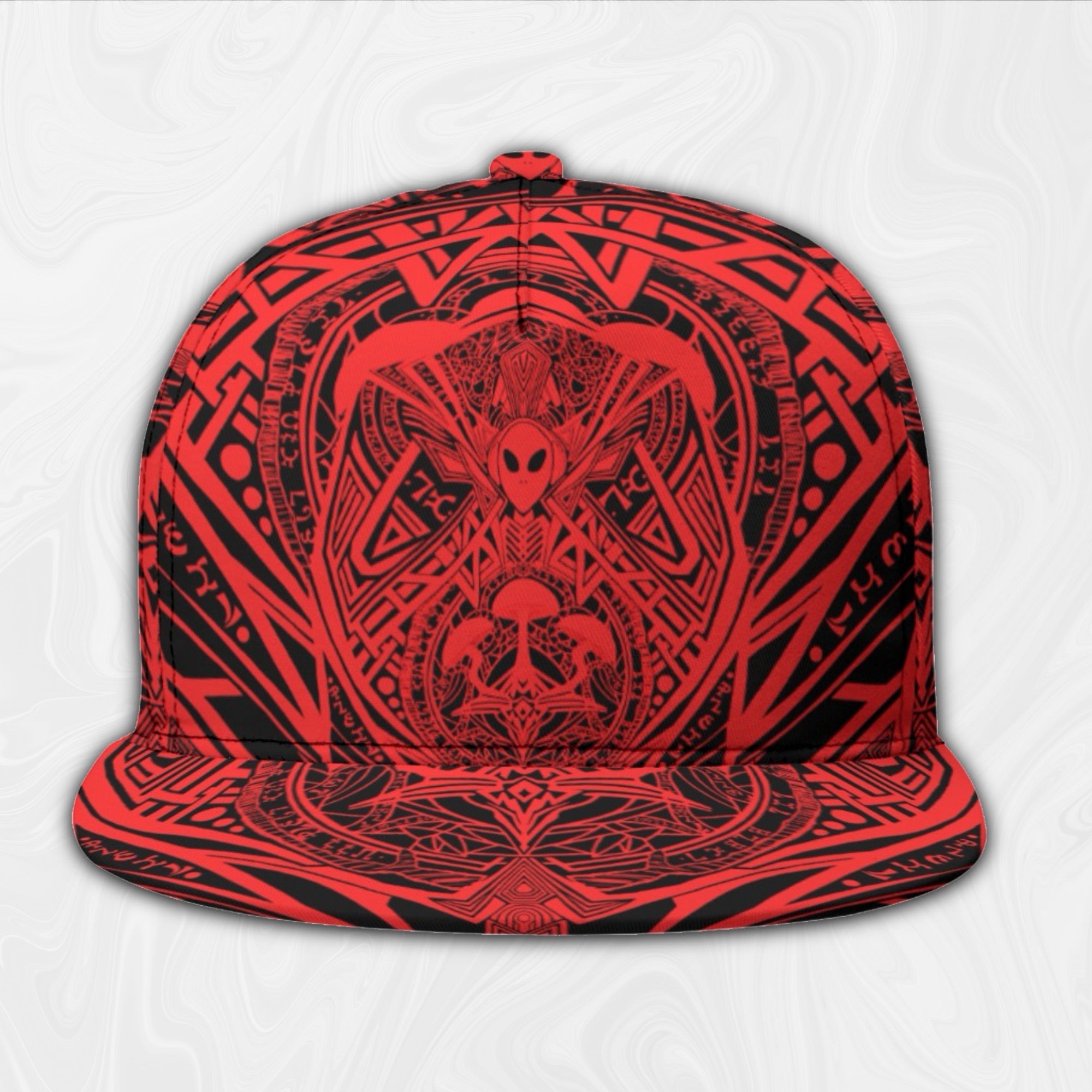 Snapback Hat | Alien Mycelium Red