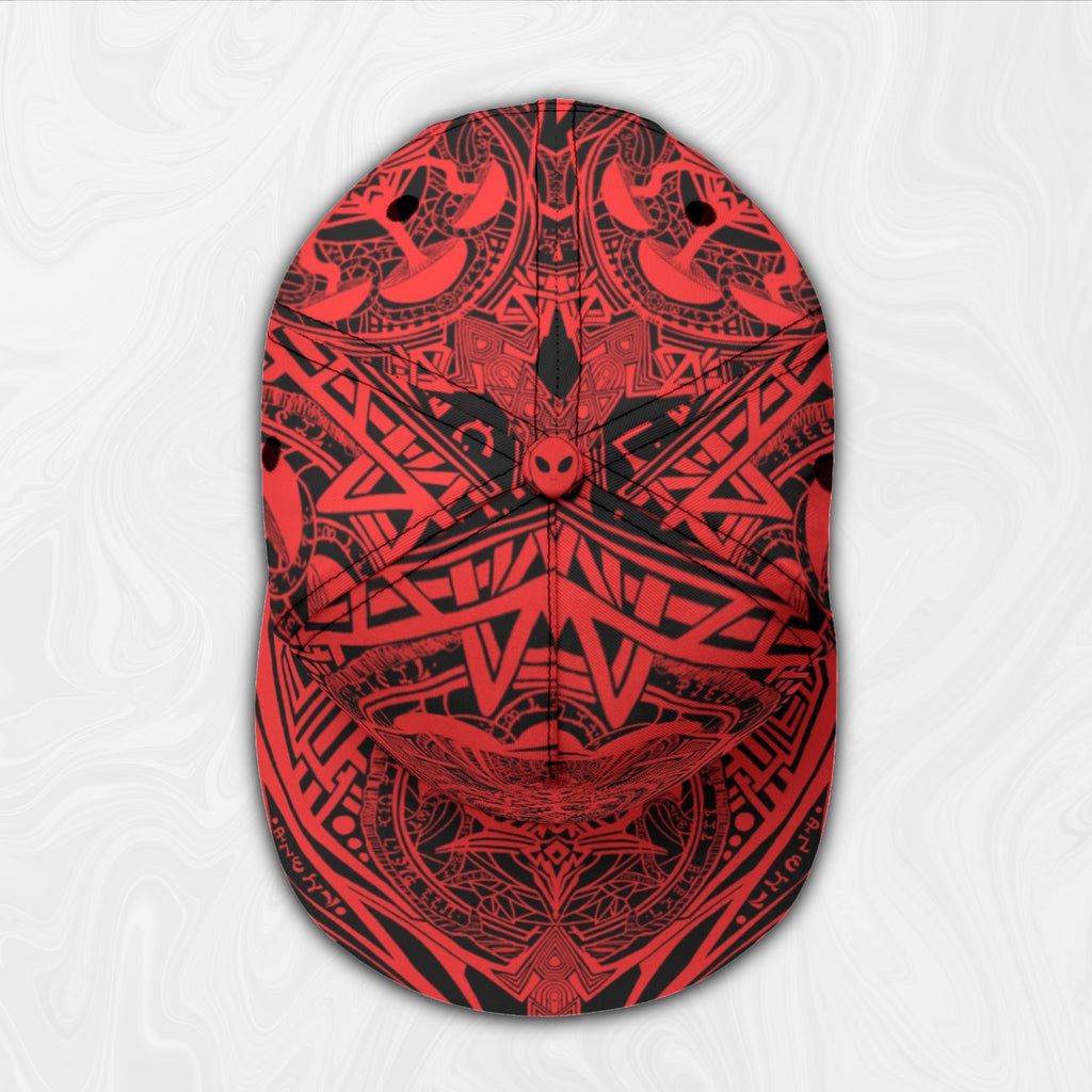 Snapback Hat | Alien Mycelium Red