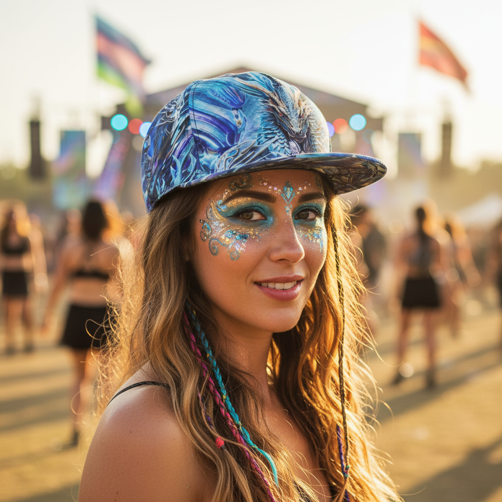 Snapback Hat | Electric Dragonscape